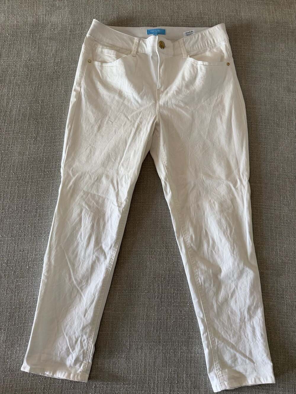 Draper James RSVP White Ankle Jeans
